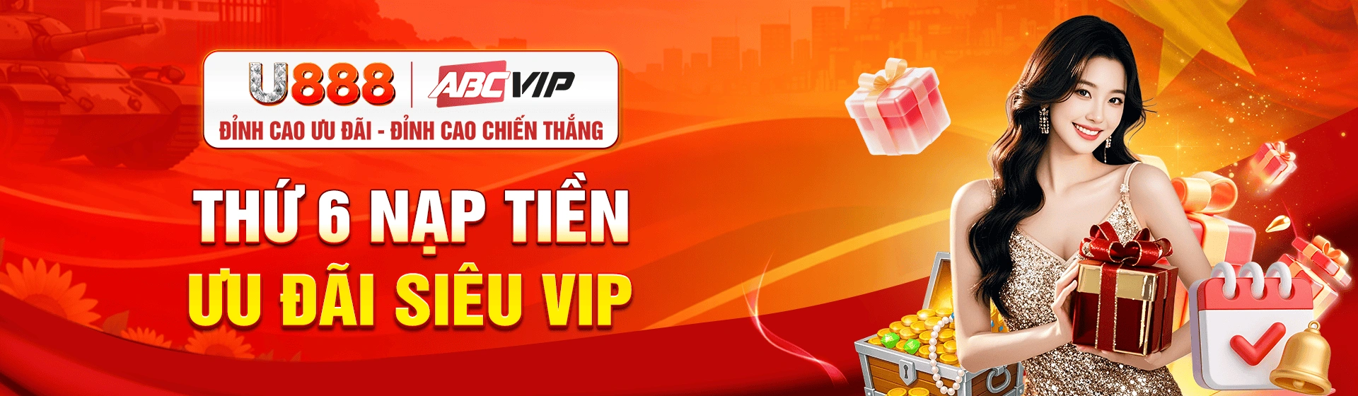 Banner U888 về nổ hũ, slot game và bắn cá và nội dung giải trí đa dạng
